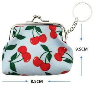 Cherry Coin Purse Keychain