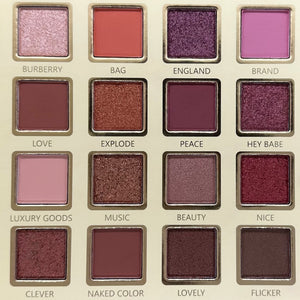 32 Color Eyeshadow Palette - Matte and Shimmers With Lipgloss