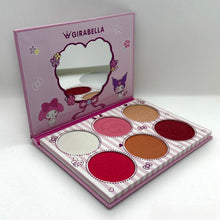 Load image into Gallery viewer, Pink Cute Cat and Friends Blush and Highlighter Palette