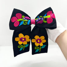 Load image into Gallery viewer, Querida XL Embroidered Bow Hair Clip