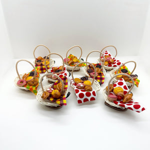 1 PC Miniature Fridge Magnet Basket with Mexican Sweet Bread CANASTITA CON PAN Y IMAN (Picked Randomly)
