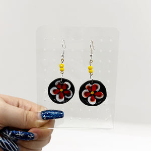 Flower Plate Earrings