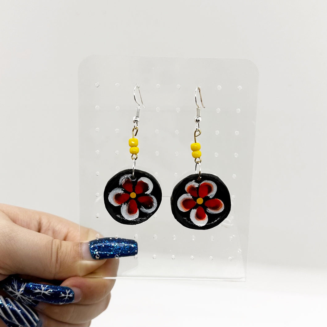 Flower Plate Earrings