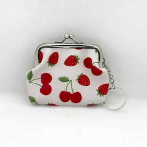 Cherry Coin Purse Keychain