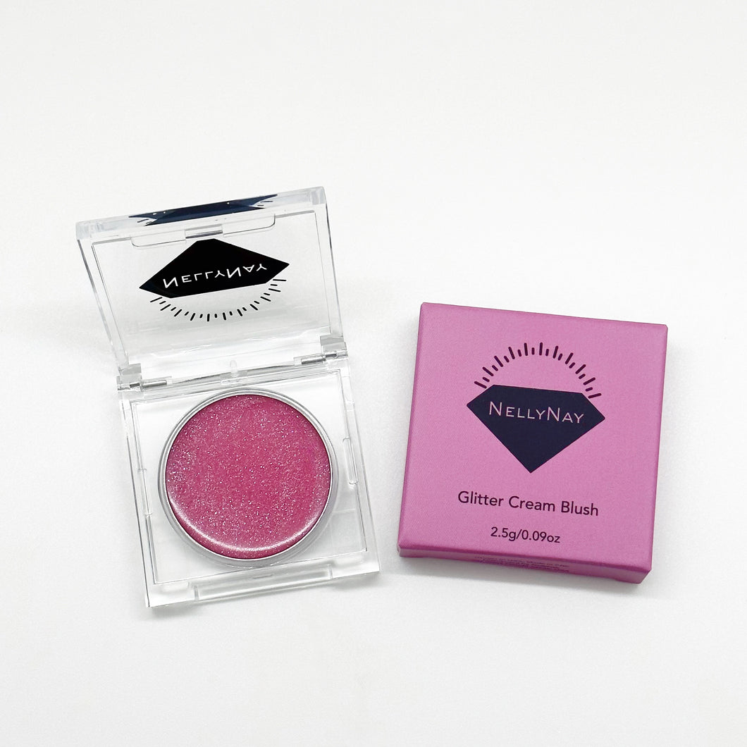 NellyNay Pink Glitter Cream Blush