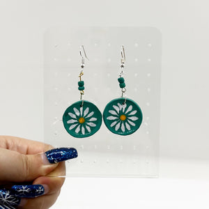 Flower Plate Earrings