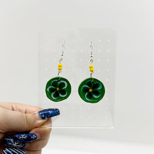 Flower Plate Earrings