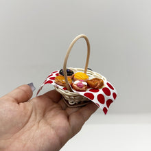 Load image into Gallery viewer, 1 PC Miniature Fridge Magnet Basket with Mexican Sweet Bread CANASTITA CON PAN Y IMAN (Picked Randomly)