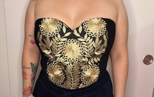 Ximena Embroidered Crop Top