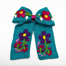 Load image into Gallery viewer, Querida XL Embroidered Bow Hair Clip