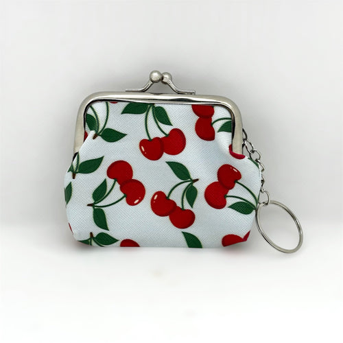 Cherry Coin Purse Keychain