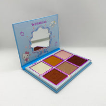 Load image into Gallery viewer, Blue Cute Cat Blush, Highlighter, and Contour Palette