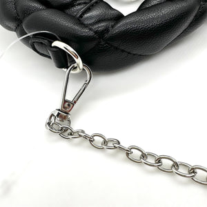 QUILTED CUSHION ZIPPER PURSE CHARM