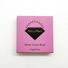 Load image into Gallery viewer, NellyNay Pink Glitter Cream Blush