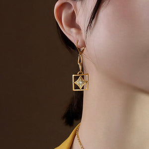 Living the Dream Drop Earrings - 18K GOLD PLATED STAINLESS STEEL
