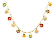 Load image into Gallery viewer, Flowers in Spring Necklace - 18K GOLD PLATED STAINLESS STEEL