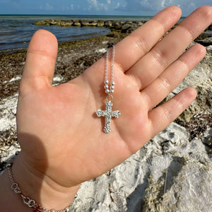 Silver Cross Necklace - .925 Silver