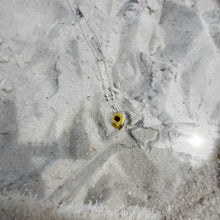 Load image into Gallery viewer, Natural Dried Yellow Flower Necklace - .925 Silver