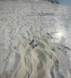 Light Purple Butterfly Necklace