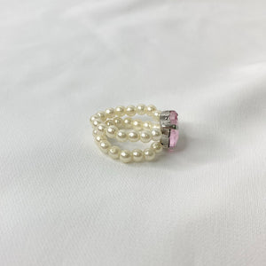 Heart Gemstone Beaded Ring