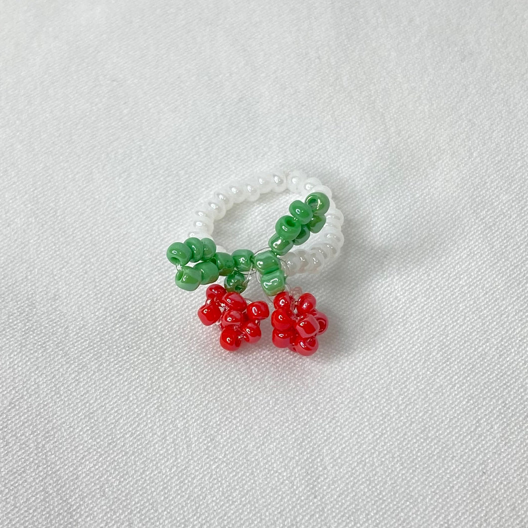 cherry bead ring