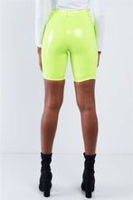 Load image into Gallery viewer, Keep Moving Faux Leather Biker Shorts