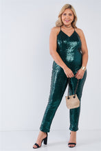 Load image into Gallery viewer, Blair Sequin Jumpsuit -Plus Size
