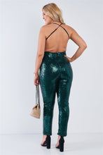 Load image into Gallery viewer, Blair Sequin Jumpsuit -Plus Size