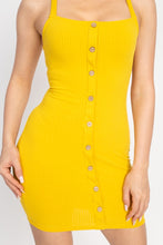 Load image into Gallery viewer, Yuri Button Down Ribbed Mini Dress