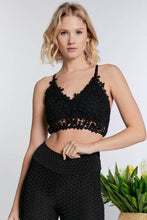 Load image into Gallery viewer, Happy Side Floral Crochet Top