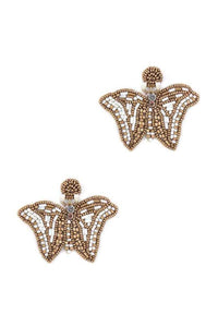 Butterfly Beaded Earrings