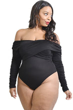 Load image into Gallery viewer, Crossed My Mind Long Sleeve Bodysuit - Plus Size