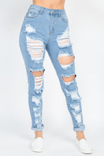 Load image into Gallery viewer, Lila Distressed Straight Leg Jeans