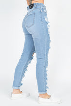 Load image into Gallery viewer, Lila Distressed Straight Leg Jeans