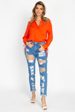 Load image into Gallery viewer, Lila Distressed Straight Leg Jeans