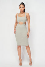 Load image into Gallery viewer, Cut-out Buckle Detail Bodycon Dress