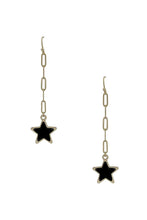 Load image into Gallery viewer, Chain Link Star Earrings