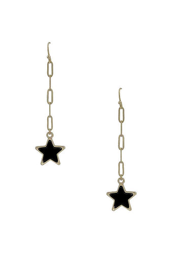 Chain Link Star Earrings