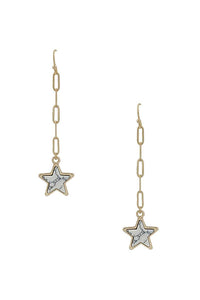 Chain Link Star Earrings