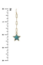 Load image into Gallery viewer, Chain Link Star Earrings