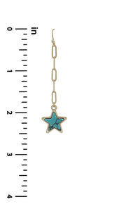 Chain Link Star Earrings