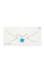 Load image into Gallery viewer, Iridescent Circle Gold Dipped Necklace