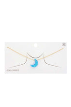 Load image into Gallery viewer, Iridescent Moon Gold Dipped Necklace