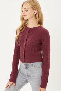 Zenni Buttoned Long Sleeve Cardigan/Sweater