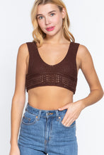 Load image into Gallery viewer, Textured Crop Sweater Tank Top