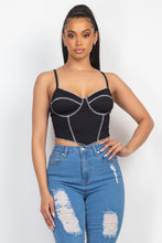 Load image into Gallery viewer, Bustier Sleeveless Ribbed Top