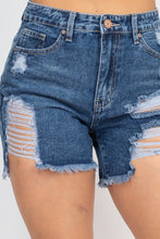 Load image into Gallery viewer, Ripped Five-pocket Mini Denim Shorts