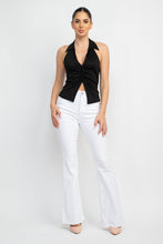 Load image into Gallery viewer, Suzy Collared Halter Open Back Top