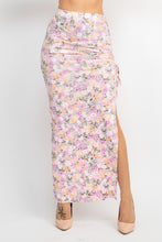 Load image into Gallery viewer, Front Knot Floral Top &amp; Ruched Maxi Skirts Set