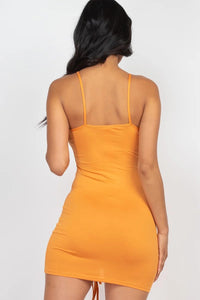 Layla Ruched Front Detail Mini Dress
